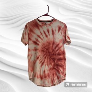 Men’s size small, pink, and white tie-dye, Hollister Tee